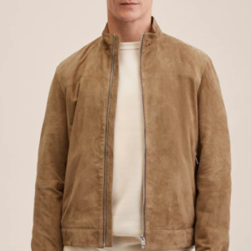 Jacket | Biker Jacket Sweat Leather (Mango)