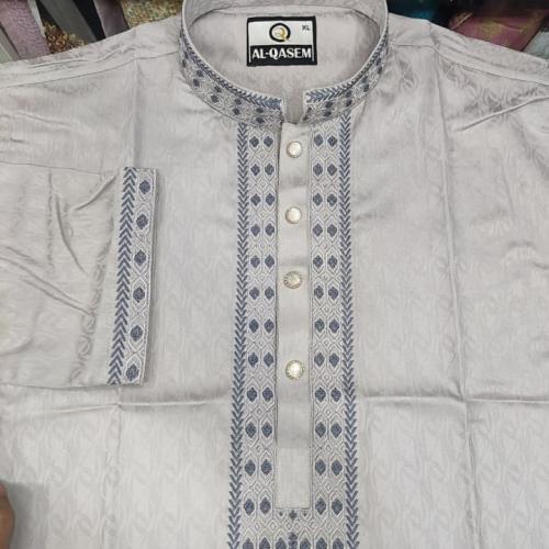 Super Exclusive Embroidery Design Panjabi  Jacket Fabric